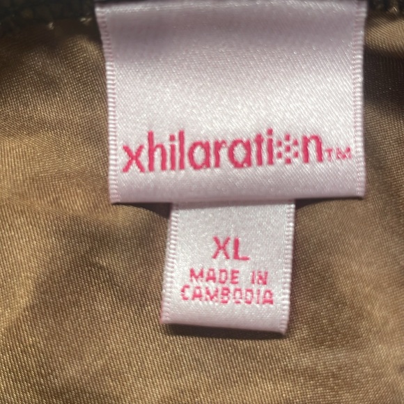 Y2K Xhilaration slip dress lace sequins beads embellished brown Adjustable XL - Picture 10 of 13